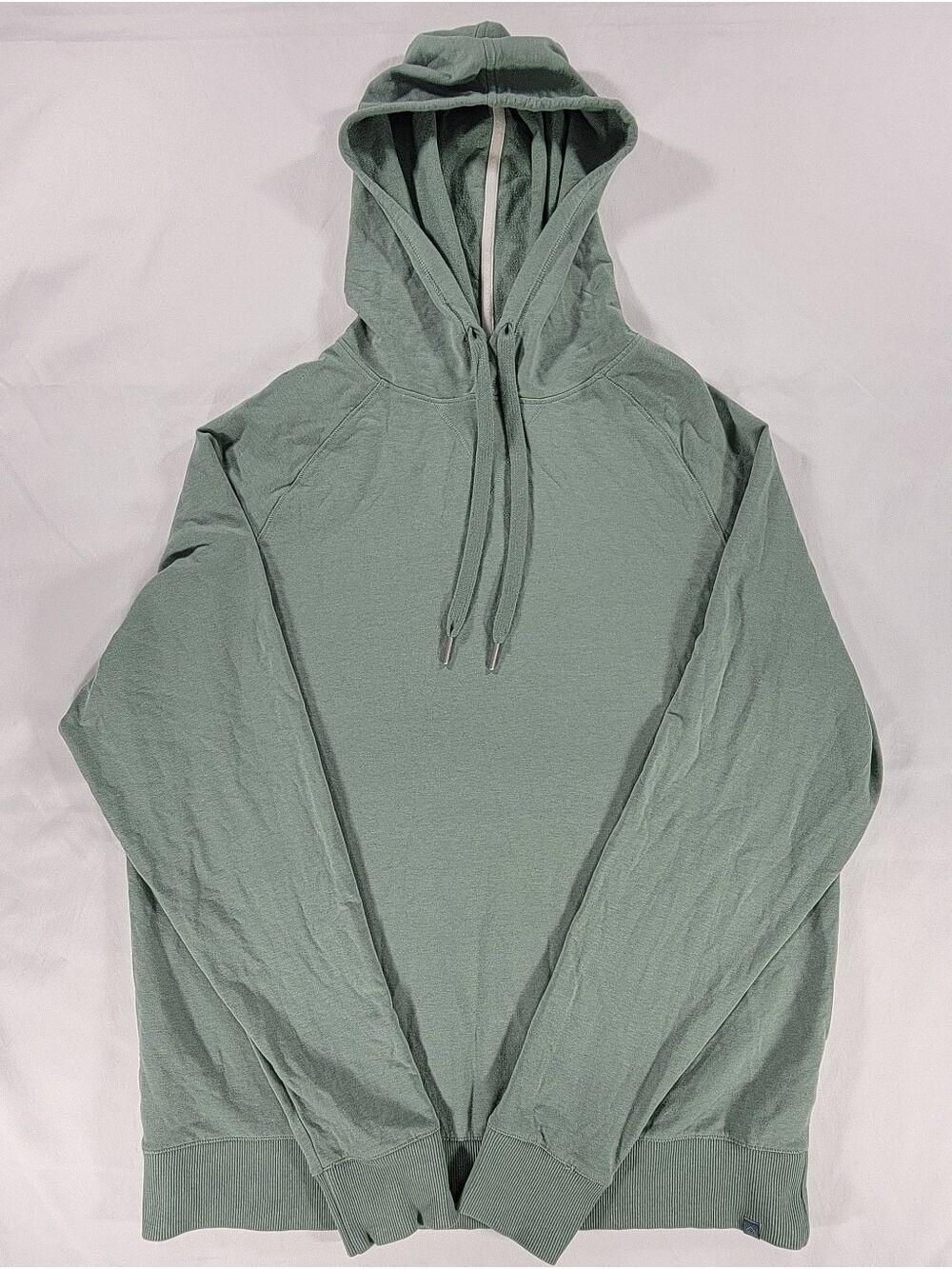 Mens Tasc Performance Bamboo Organic Cotton Green Hooded Sweatshirt Large Hoodie